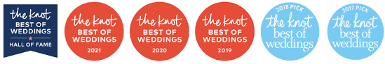 The Knot Best of Weddings Hall of Fame.