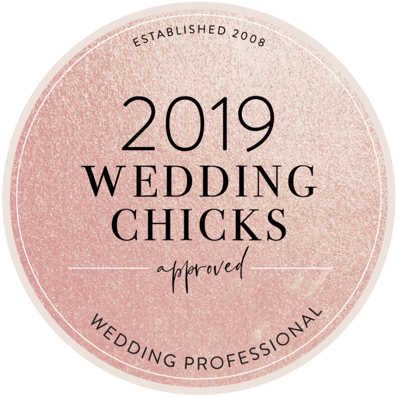 2019 Wedding Chicks approved vendor.