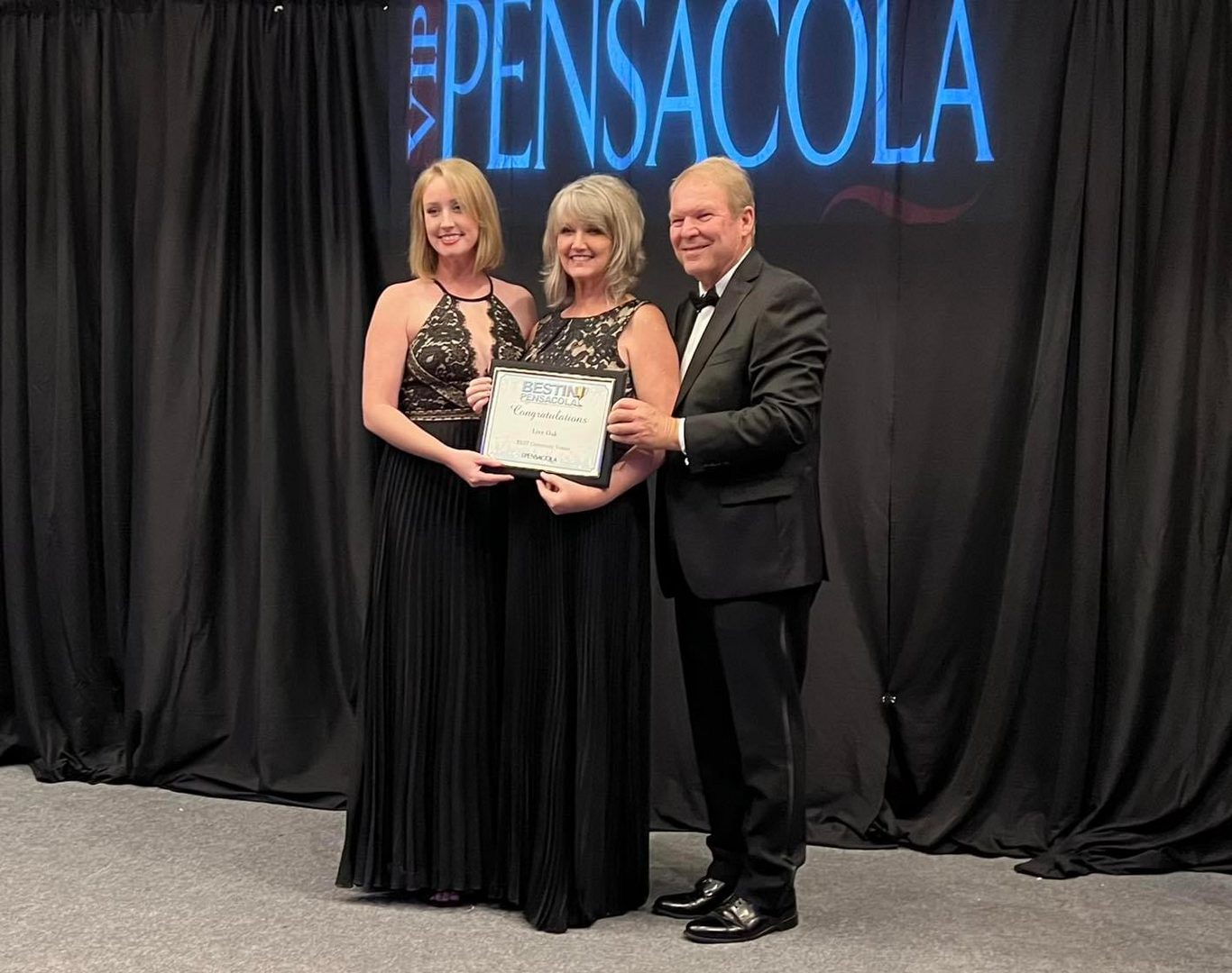 Award winners at Pensacola event.