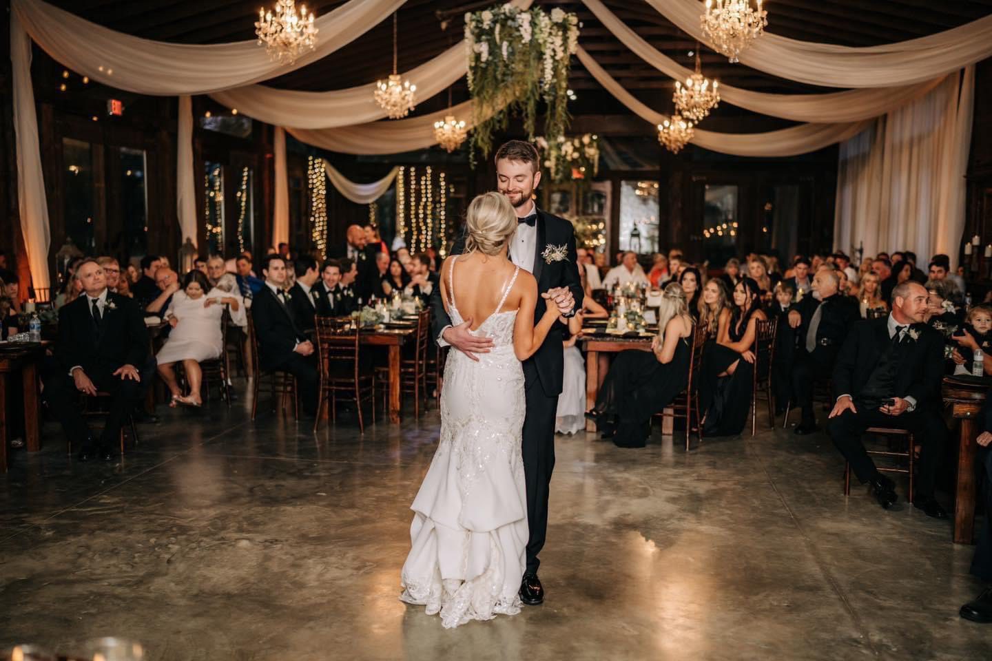 Bride and groom's first dance.