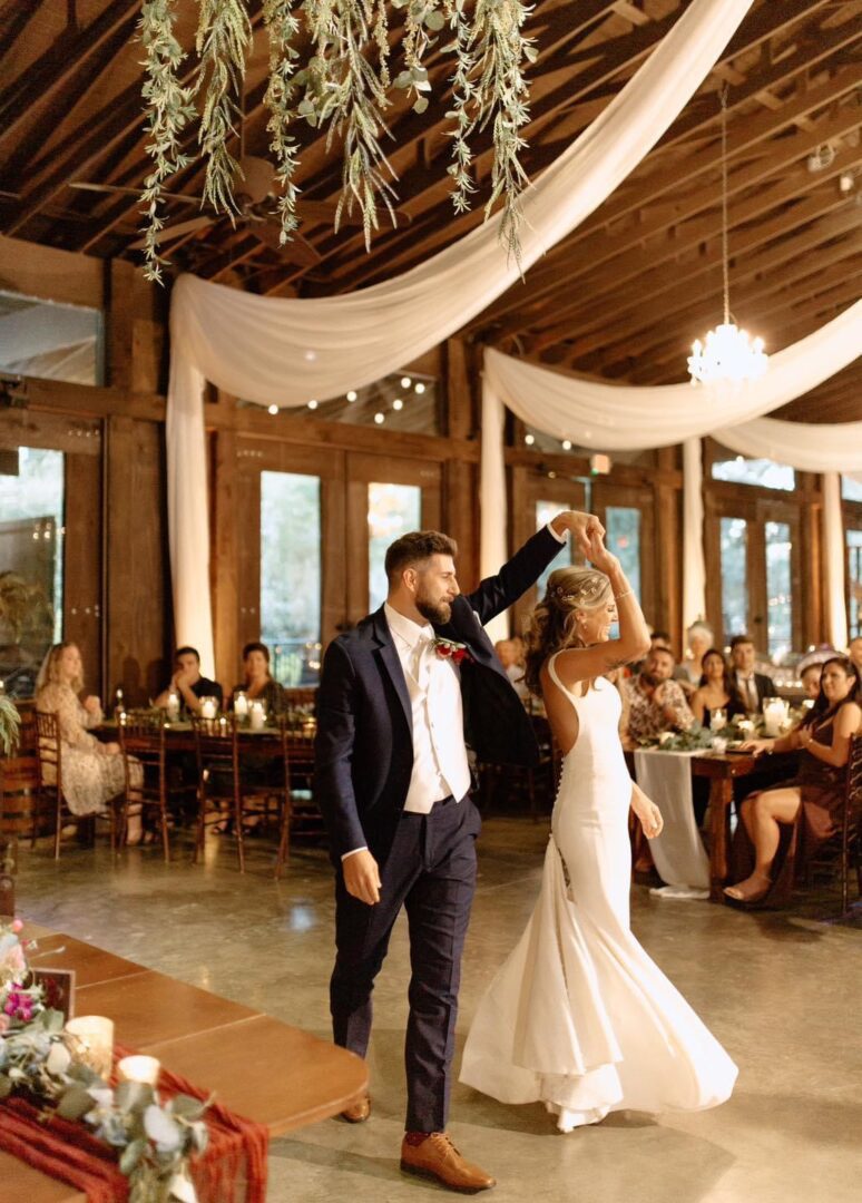 Bride and groom's first dance.