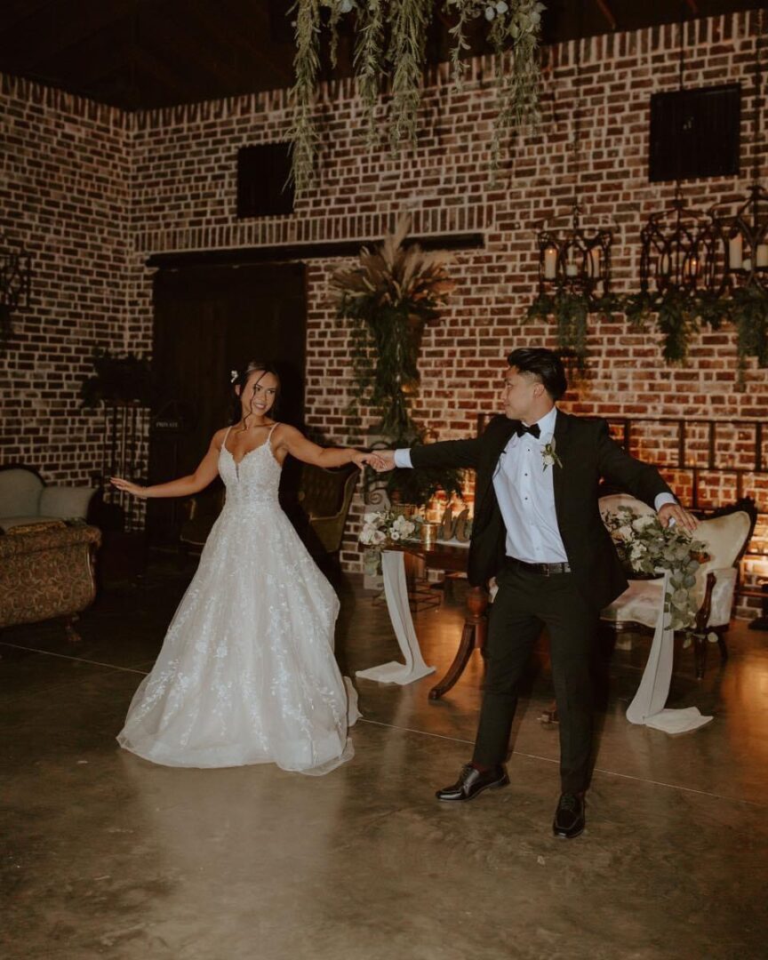 Bride and groom's first dance.