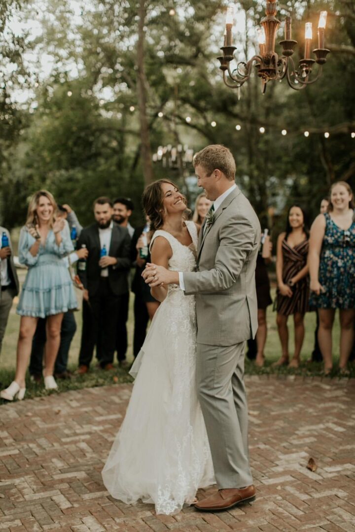 Bride and groom's first dance.