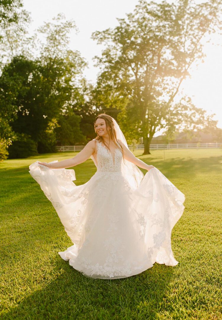 IMG_6360 Bride in wedding dress, sunset.