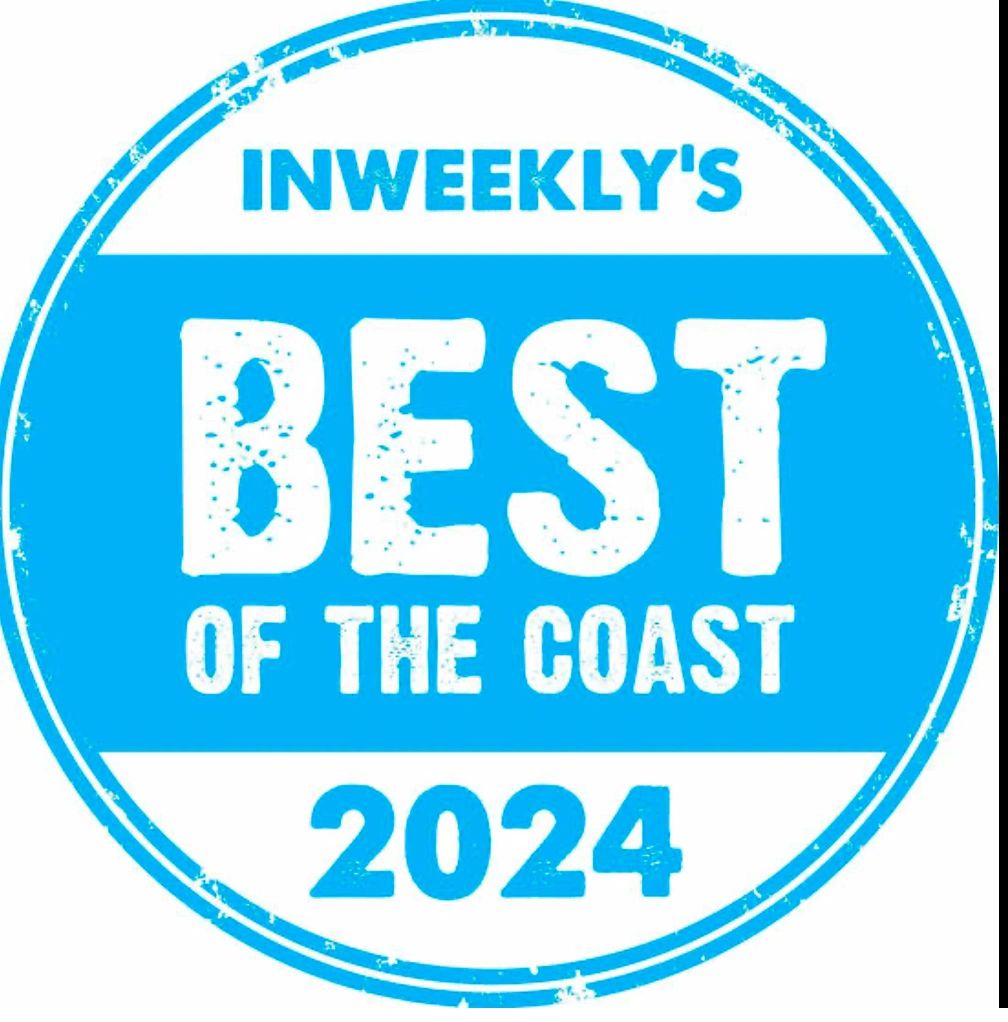 InWeekly's Best of the Coast 2024 award.