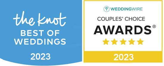 The Knot Best of Weddings 2023 award.